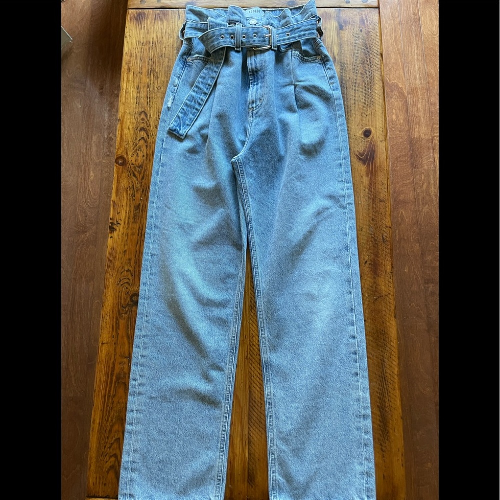 AGOLDE Reworked ‘90s Ultra-High Rise Ankle Paperbag Jeans
